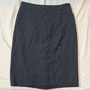 Ann Taylor Navy Knee-Length Pencil Skirt for Work
